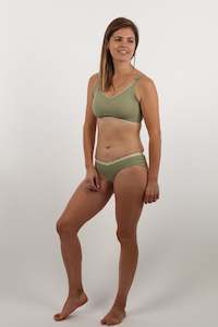 Breastfeeding Maternity Bras Nz: Seamless Maternity Bra + Brief Set - Fern