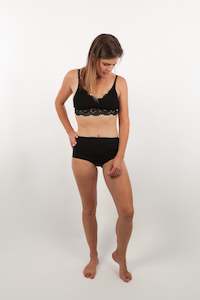 Breastfeeding Maternity Bras Nz: Lace Bralette - Black