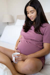 Breastfeeding Maternity Sleepwear Nz: Pyjama Set - Plum