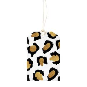 Lyttleton Lights: Leopard Gold Gift Tag