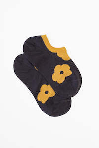New Arrivals: Ochre Daisy - No Show sock