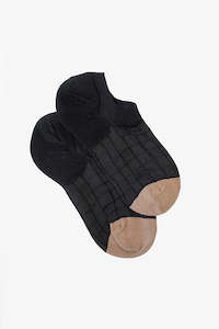 Black grid - No show sock