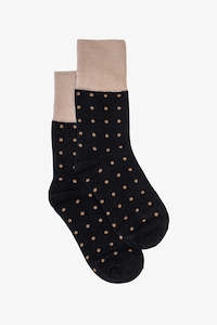 New Arrivals: Taupe Spot Sock