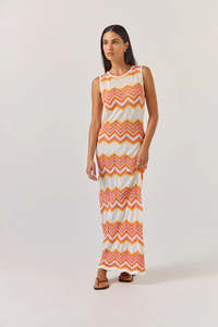 Tuesday Horizon Dress | Chevron