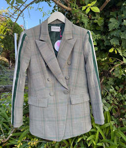 New Arrivals: Sophie Moran Grey/Green Blazer