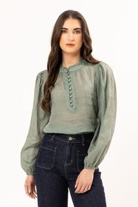 Romance top - Seafoam