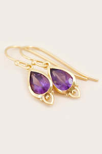 Crown Chakra Earrings Gold