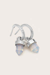 Opal: Intuition Intention Hoops - Silver