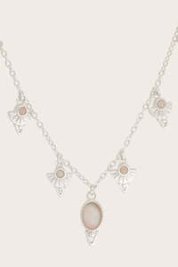 Opal: Be The Light Droplet Necklace - Silver