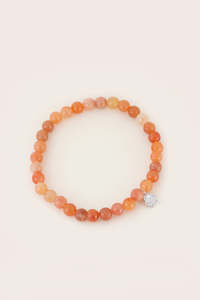 Sacral Chakra Bracelet Silver