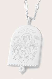 New Zodiac Necklaces: Gemini Zodiac Necklace - Silver