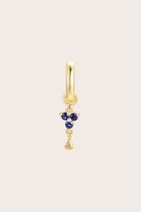 Birthstone Jewellery: Gold Birthstone Charm - September/Sapphire