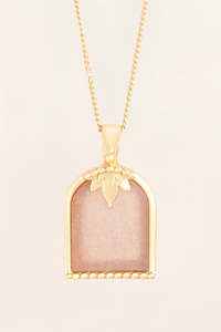 Moroccan Doors Necklace - Gold