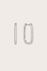 Inner Light Hoops - Silver