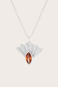 Fantail Messenger Necklace - Silver
