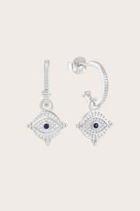 Hoop Earrings: Protection of Eye Hoops - Silver