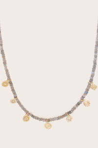 Seven Chakras Necklace Gold