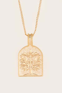 Gold Necklace: Grounded Necklace - Gold