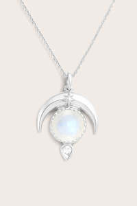 Moonstone Dare to Dream Necklace - Silver