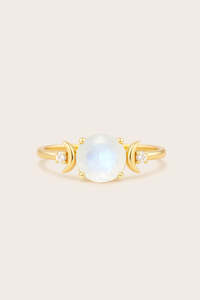 Moonstone Jewellery: Moonstone Dare to Dream Ring - Gold