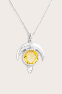 Citrine Dare to Dream Necklace - Silver