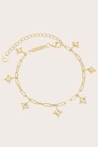 June Birthday Gifts: Guiding Lights Bracelet - Gold