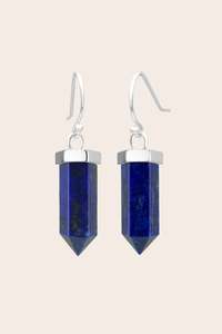 Lapis Insight & Intuition Earrings - Silver