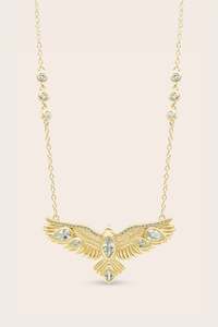 Soar Crystal Necklace - Gold