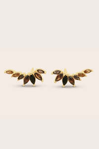 Grounded Climber Earrings - Gold