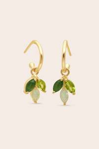 Gold Jewellery: Natures Trio Hoops - Gold