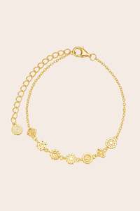 Seven Chakras Bracelet - Gold