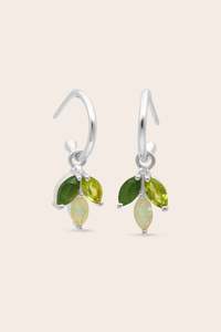 Natures Trio Hoops - Silver