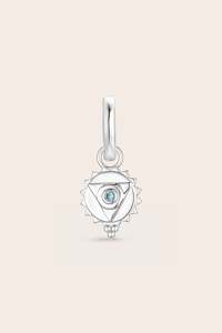 Gifts Under 50: Throat Chakra Charm - Silver