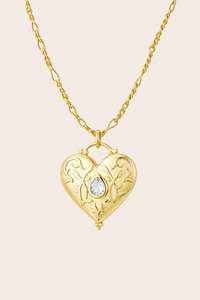 Gold Jewellery: Flourish Locket - Gold