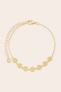 Gold Jewellery: Daisy Chain Bracelet - Gold