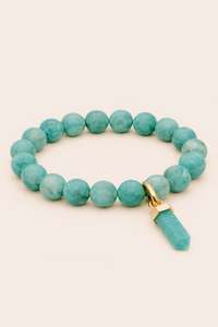 Amazonite Balance Bracelet - Gold