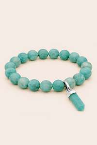 Gifts Under 100: Amazonite Balance Bracelet - Silver