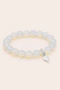Gifts Under 100: Opalite Gratitude Bracelet - Silver