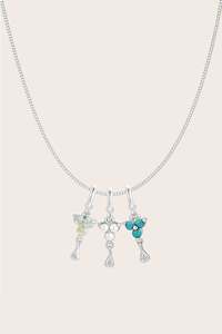 Birthstone Jewellery: Custom Birthstone Necklace - Silver