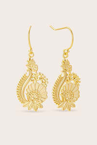 Gold Jewellery: In Bloom Earrings - Gold