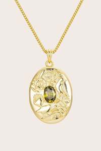 Wise Old Woods Locket - Gold for Anna 50cm chain