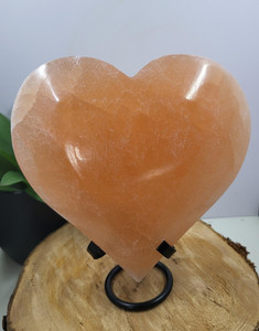 Products: Selenite Heart Orange XL Collecting Memories