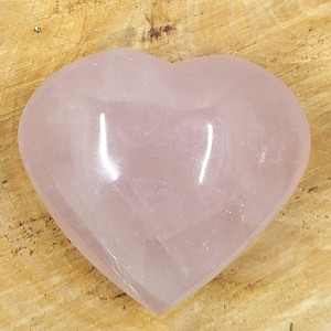 Rose Quartz Heart Collecting Memories