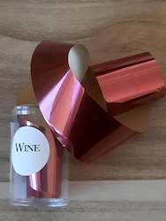 Nail Art Foils Micro Glitter And Rhinestones: Wine Nail Foil