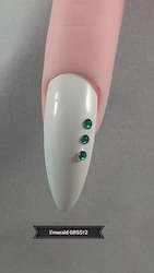 Nail Art Rhinestones: Rhinestone Emerald 20pk