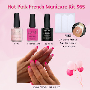 Creative Play Polish: Hot Pink French Manicure Nails Kit