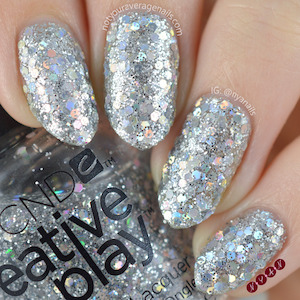 Creative Play Metallics Black: CND™ CREATIVE PLAY - Bling Toss - Transformer Finish