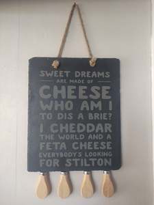 Charcuterie Boards And Platters: Slate Charcuterie Platter with Knives - Various Designs