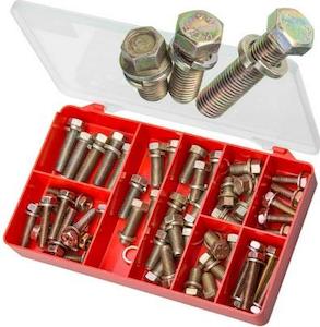 Jap Fine Hex Sems Screws Zinc/Yellow (Large Sizes) Qty 50