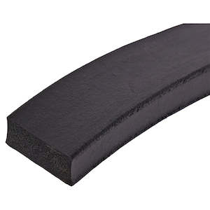 Rubber: #51282 Dented Sponge Seal EPDM 25.4x12.7mm